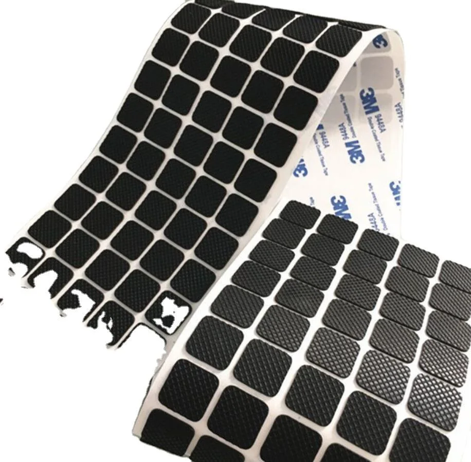 پولوم چسبنده ضد لرزش جذب شوک EPDM NBR SBR Nr پد لاستیکی سیلیکونی 4